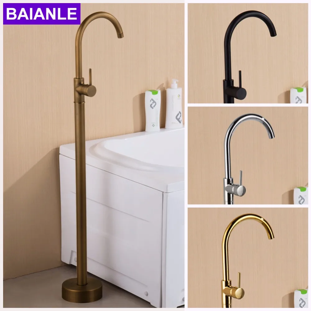 Sitting Antique Brass Hot and Cold Bathroom Freestanding Bathtub Sink Mixer Faucet-Single Handle Tub Faucet
Sitting Antique Brass Hot and Cold Bathroom Freestanding Bathtub Sink Mixer Faucet-Single Handle Tub Faucet