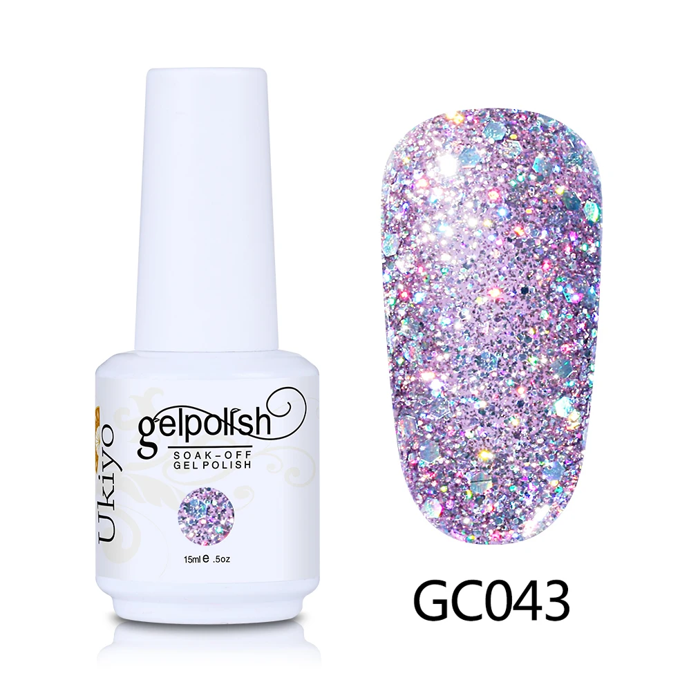 Ukiyo 15ml Glitter Soak Off Nail Gel Polish Vernis Semi Permanent UV Gel Nail Polish Bling Color Gel Varnish Nail Art Nails DIY 
Ukiyo 15ml Glitter Soak Off Nail Gel Polish Vernis Semi Permanent UV Gel Nail Polish Bling Color Gel Varnish Nail Art Nails DIY