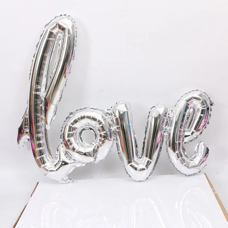 

100pcs 40inch Romantic Letter Balloons Rose Gold LOVE Foil Balloons Wedding Decoration Ballons 108*64cm Free Shipping