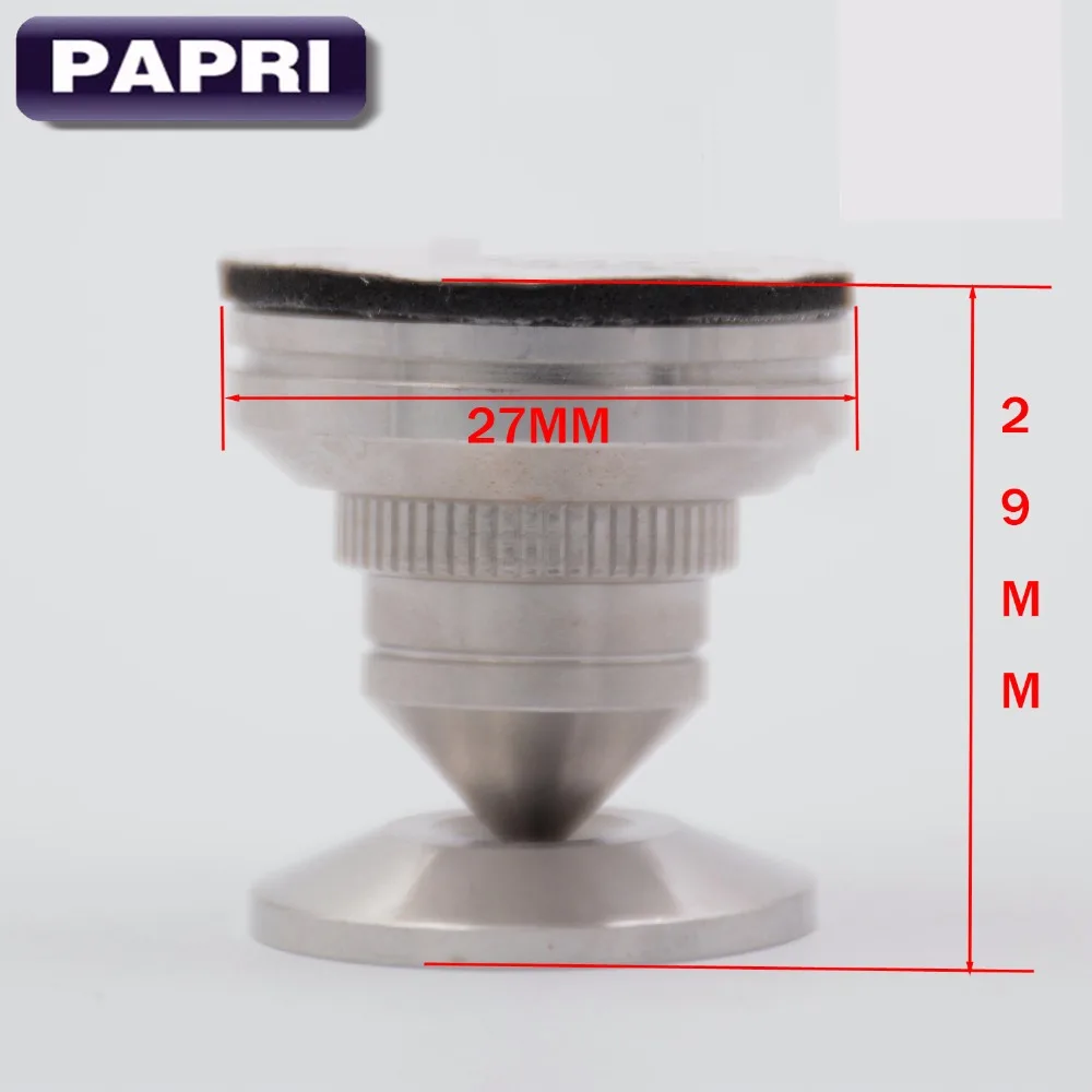 PAPRI 4PCS 27x29MM Stand Feet Stainless Steel Isolation Speaker Spikes Cones For Audio Amp Turntable Desktop CD Player DVD Base
PAPRI 4PCS 27x29MM Stand Feet Stainless Steel Isolation Speaker Spikes Cones For Audio Amp Turntable Desktop CD Player DVD Base