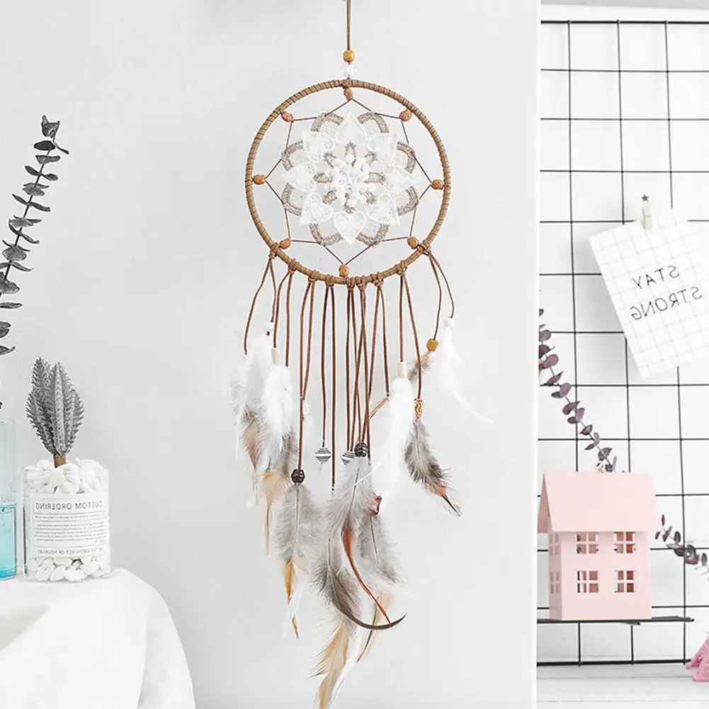 Wind Chimes Handmade Indian Dream Catcher Net With Feathers 64 cm Wall Hanging Dreamcatcher Craft Gift Home Decoration new
Wind Chimes Handmade Indian Dream Catcher Net With Feathers 64 cm Wall Hanging Dreamcatcher Craft Gift Home Decoration new