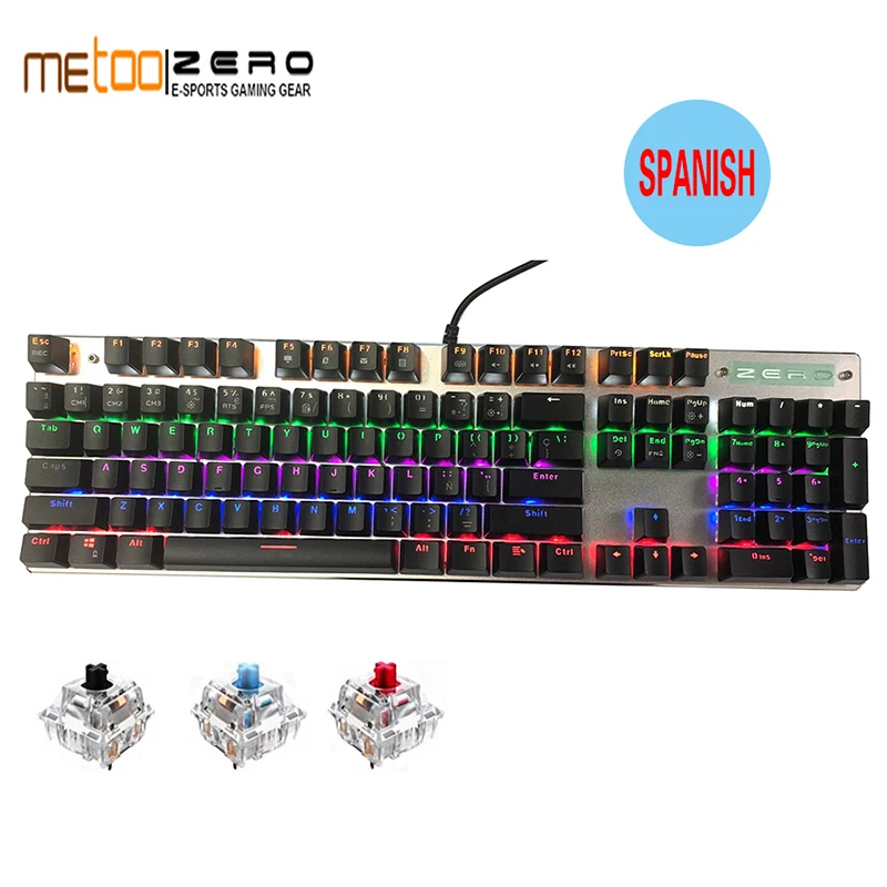 Игровая клавиатура ME TOO metoo ZORO с питанием от USB полностью N Key игровая для