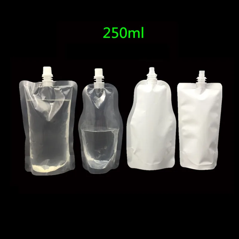 wholesale 100 Pack,5 styles 250ML Stand-up Plastic Drink Packaging Bag Spout Pouch for Beverage Liquid Juice Milk Coffee
wholesale 100 Pack,5 styles 250ML Stand-up Plastic Drink Packaging Bag Spout Pouch for Beverage Liquid Juice Milk Coffee