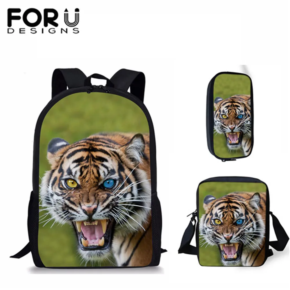 Детские школьные ранцы FORUDESIGNS с 3D Рисунком Тигра и животных, школьные ранцы, школьные рюкзаки для мальчиков
Детские школьные ранцы FORUDESIGNS с 3D Рисунком Тигра и животных, школьные ранцы, школьные рюкзаки для мальчиков
