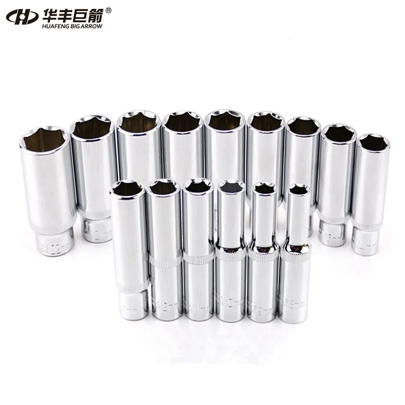 HUAFENG BIG ARROW 3/8-Inch Drive Deep Socket Set, Metric,CR-V 10 mm 11mm 12mm 13mm 14mm 15mm 17mm 19mm
HUAFENG BIG ARROW 3/8-Inch Drive Deep Socket Set, Metric,CR-V 10 mm 11mm 12mm 13mm 14mm 15mm 17mm 19mm