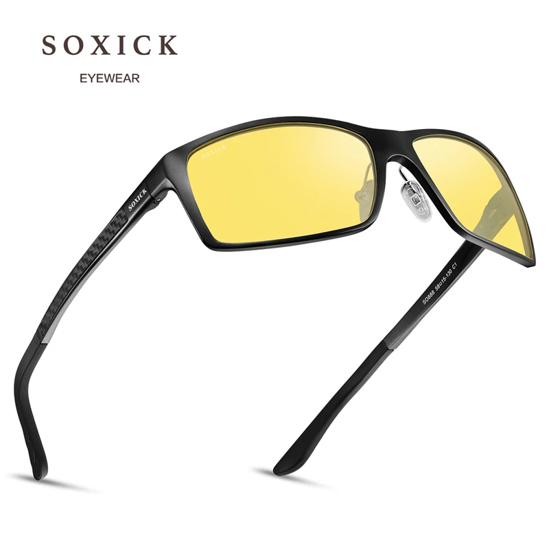 SOXICK брендовые солнцезащитные очки с поляризационными линзами в ночной версии