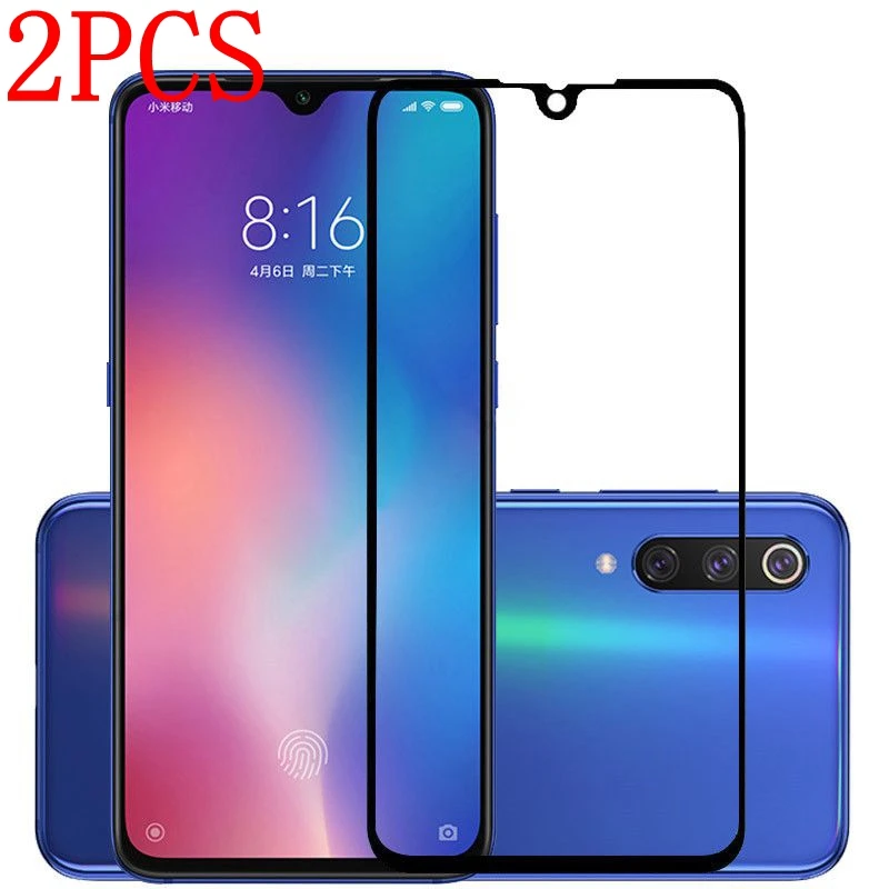 2PCS Full Cover Tempered Glass For Xiaomi Mi 9 Screen Protector protective film Mi9 glass | Мобильные телефоны и