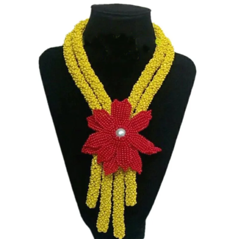 Dudo Store Bridal Jewelry Set Yellow And Red Godki Necklace Set 2 Rows Crystal Beads Made Nigerian Weddings Jewellery Set Women
Dudo Store Bridal Jewelry Set Yellow And Red Godki Necklace Set 2 Rows Crystal Beads Made Nigerian Weddings Jewellery Set Women