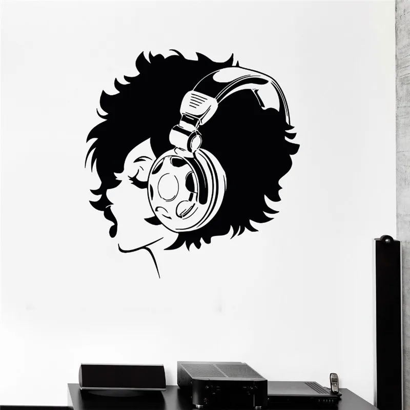 Hot Vinyl Wall Decal Wall Decal Teen Girl Headphones Music Wall Sticker Home Decor Removable
Hot Vinyl Wall Decal Wall Decal Teen Girl Headphones Music Wall Sticker Home Decor Removable