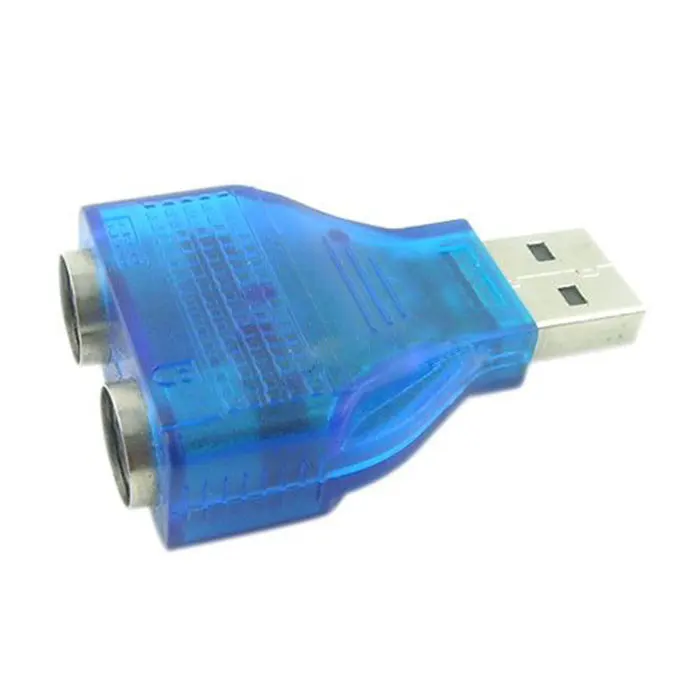 2 шт. сплиттер-адаптер PS2 для клавиатуры мыши и USB-порта 02 #319 | Компьютеры офис