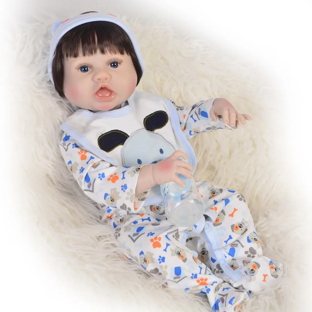 Кукла Bebe reborn 23 "57 см полностью виниловая силиконовая кукла baby поддельная real doll