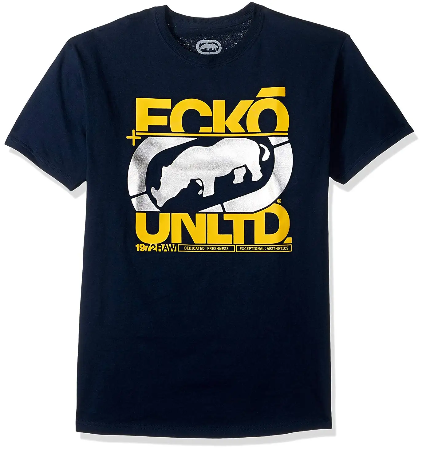 Новый Ecko Unltd. Мужская футболка с вырезом 100% хлопок короткий рукав круглый вырез