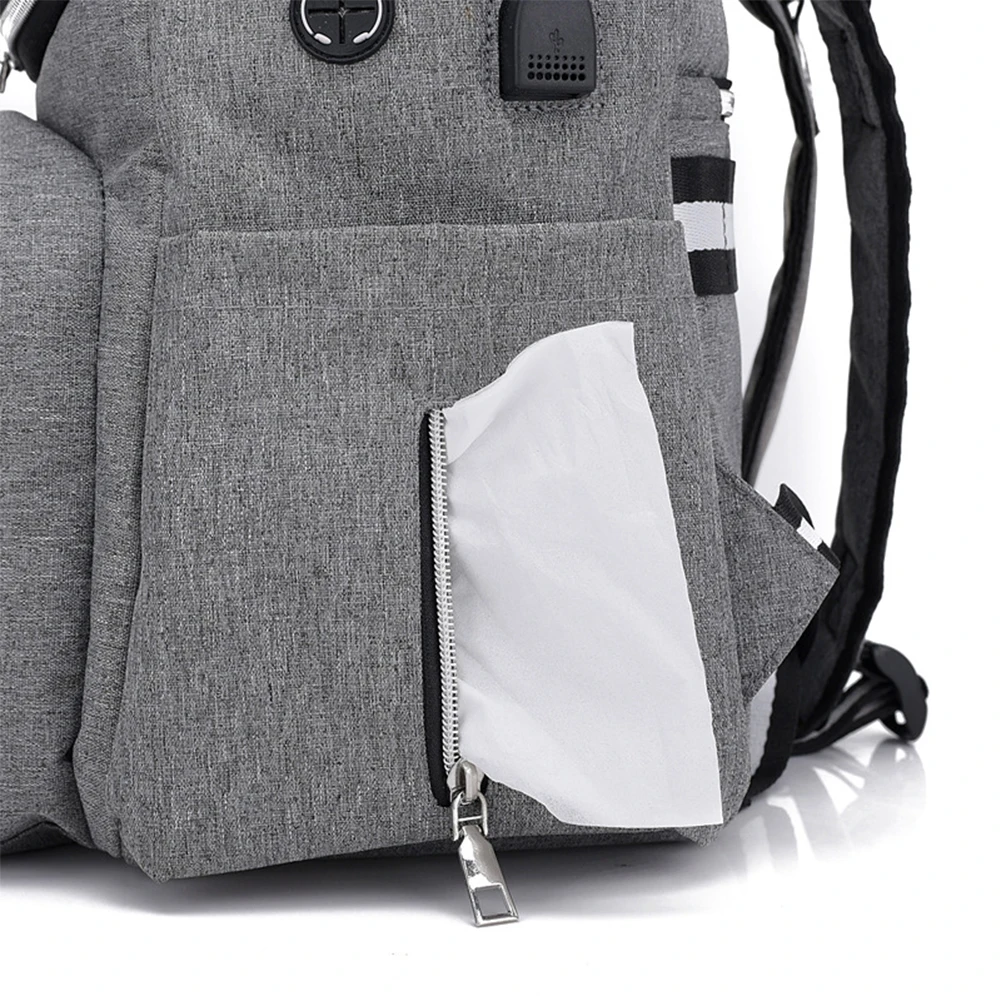 Baby Diaper Bag With USB Interface Travel Backpack Design Large Capacity Mummy Maternity Nappy Bag For Nursing Baby Care
Baby Diaper Bag With USB Interface Travel Backpack Design Large Capacity Mummy Maternity Nappy Bag For Nursing Baby Care
