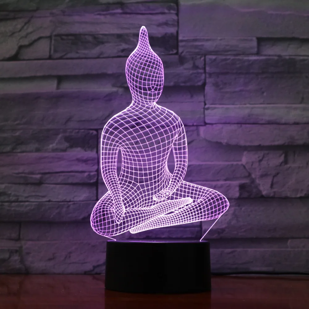 3D Yoga Buddha Lamp LED Light Children Luminous Toys Boys Girls Baby 7 Colors Flashing Lights Free Dropship 3D-1160
3D Yoga Buddha Lamp LED Light Children Luminous Toys Boys Girls Baby 7 Colors Flashing Lights Free Dropship 3D-1160