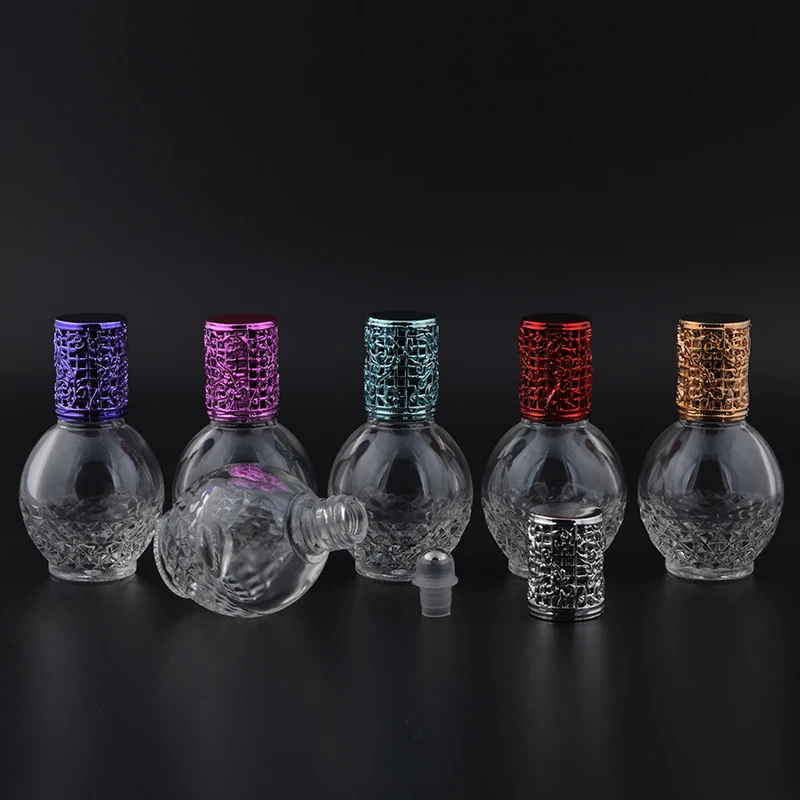 MUB - Unique Spherical 13ml Refillable Essential Oil Perfume Bottle Portable Glass Oils Bottle Fashion Empty Bottles Alloy Cap
MUB - Unique Spherical 13ml Refillable Essential Oil Perfume Bottle Portable Glass Oils Bottle Fashion Empty Bottles Alloy Cap