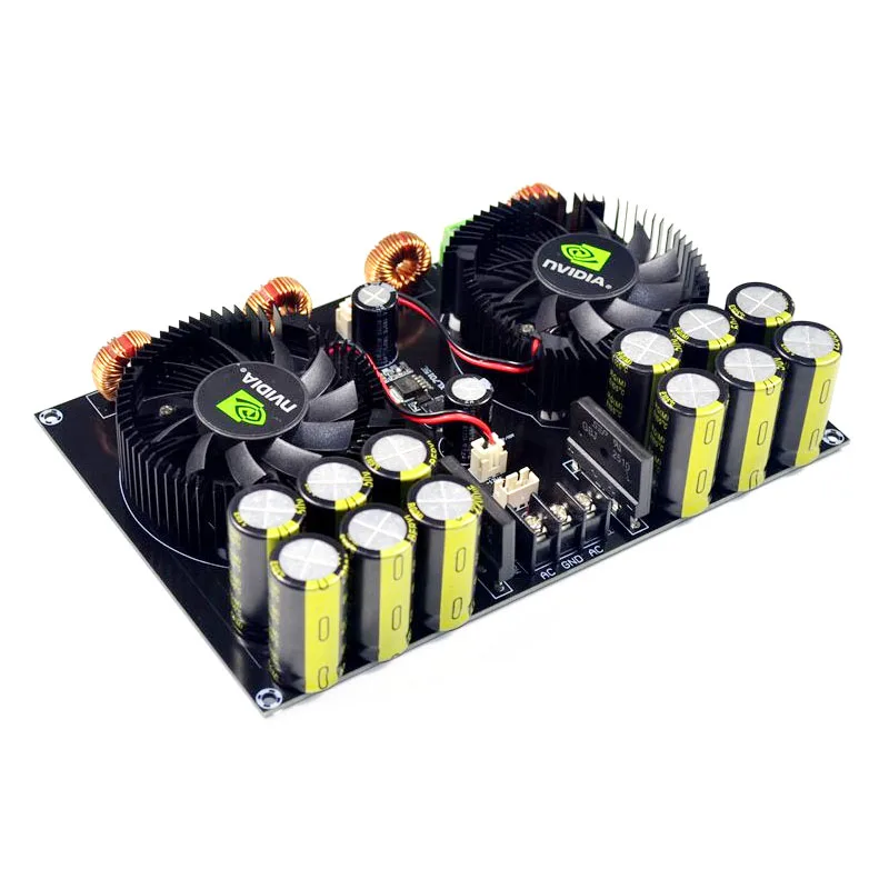 KYYSLB TDA8954 420W + 420W 2.0 Class D Digital Power Amplifier Board (Fan Cooling) AC12.5V to AC26V Amplifier Board
KYYSLB TDA8954 420W + 420W 2.0 Class D Digital Power Amplifier Board (Fan Cooling) AC12.5V to AC26V Amplifier Board