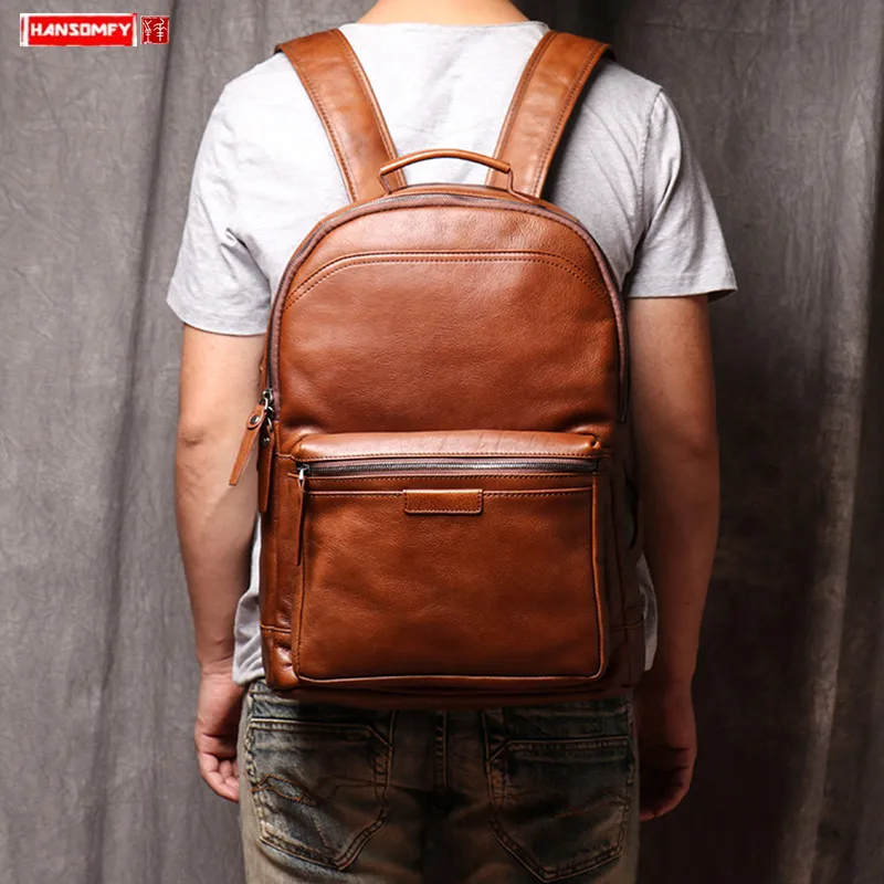 Men's Backpack Genuine Leather Shoulder Bag School Computer Backpack Male Laptop Travel Backpacks Large Capacity Retro Original
Men's Backpack Genuine Leather Shoulder Bag School Computer Backpack Male Laptop Travel Backpacks Large Capacity Retro Original