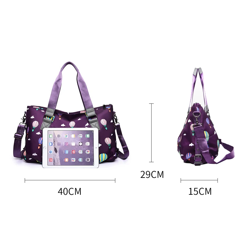 Hot Air Balloon print Handbags For Female Nylon Travel Fitness Bag Women Shoulder Bags Casual Big Shopping Mummy Bag XA745WB
Hot Air Balloon print Handbags For Female Nylon Travel Fitness Bag Women Shoulder Bags Casual Big Shopping Mummy Bag XA745WB
