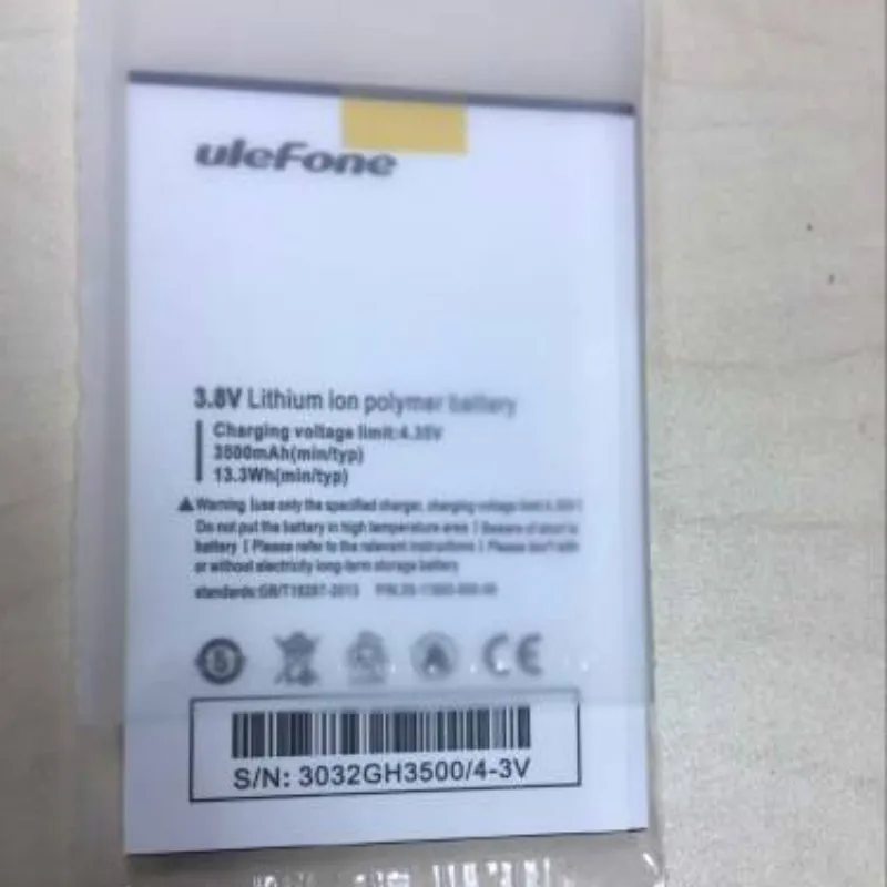 Аккумулятор 3500 мА · ч для смартфона uleFone U008 Pro 4G 5 0 дюйма батареи MTK6737 + код