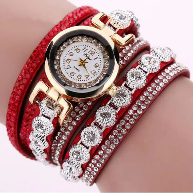 Bracelet Braided Winding Wrap Quartz WristWatch Fashion Women Rhinestone Bracelet Watch
Bracelet Braided Winding Wrap Quartz WristWatch Fashion Women Rhinestone Bracelet Watch