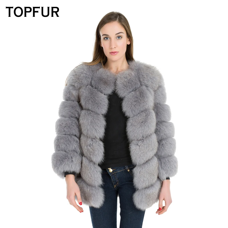 TOPFUR 2018 New Fashion Genuine Fox Fur Coat Outwear Thick Warm Real Natural Fox Fur Women Jacket Winter Natural Fur Coats
TOPFUR 2018 New Fashion Genuine Fox Fur Coat Outwear Thick Warm Real Natural Fox Fur Women Jacket Winter Natural Fur Coats