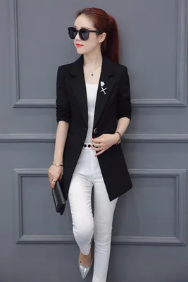 spring and 2019 autumn new long section of simple casual fashion Slim small suit women solid color suit jacket AL1893
spring and 2019 autumn new long section of simple casual fashion Slim small suit women solid color suit jacket AL1893