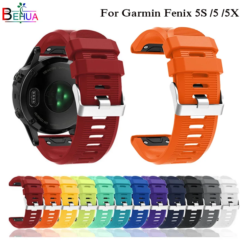 26 22 20MM Watchband for Garmin Fenix 5X 5 5S Plus 3 3HR Forerunner 935 Watch Quick Release Silicone Easyfit Wrist Band Strap
26 22 20MM Watchband for Garmin Fenix 5X 5 5S Plus 3 3HR Forerunner 935 Watch Quick Release Silicone Easyfit Wrist Band Strap