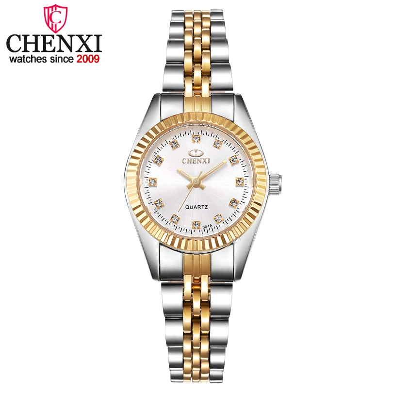 CHENXI Women Golden & Silver Classic Quartz Watch Female Elegant Clock Luxury Gift Watches Ladies Waterproof Wristwatch
CHENXI Women Golden & Silver Classic Quartz Watch Female Elegant Clock Luxury Gift Watches Ladies Waterproof Wristwatch