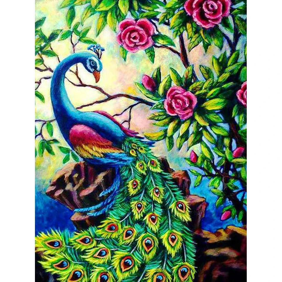 5D Diamond Embroidery Needlework Kit Peacock Diy Diamond Painting Cross Stitch Home Decoration Gift
5D Diamond Embroidery Needlework Kit Peacock Diy Diamond Painting Cross Stitch Home Decoration Gift