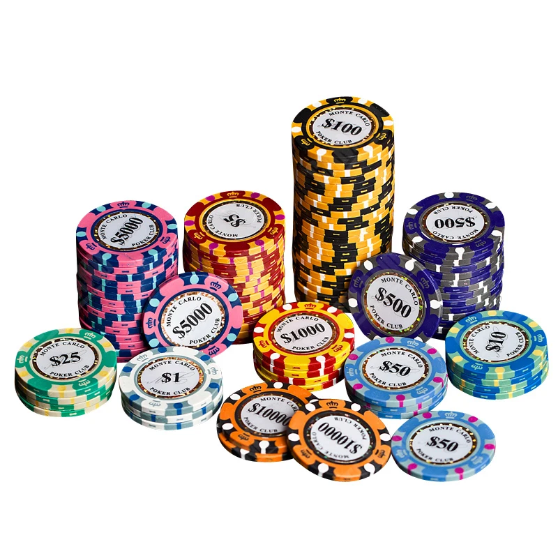 10 ШТ. 14 г 40*3.4 мм Клей Железное Ядро Poker chips-Корона стиль Monte Carlo Club-профессиональные