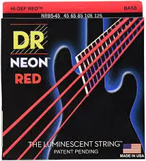 DR K3 Hi-def Neon Red Luminescent Bass Guitar Strings, Light 40-100 or Medium 45-105 or 5-strings 45-125
DR K3 Hi-def Neon Red Luminescent Bass Guitar Strings, Light 40-100 or Medium 45-105 or 5-strings 45-125