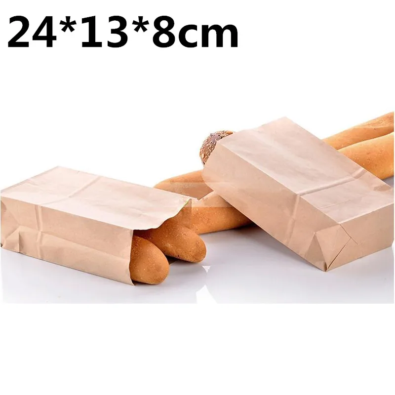 100pcs/lot 24x13x8cm kraft paper packaging bags French bread bags DIY baking bag
100pcs/lot 24x13x8cm kraft paper packaging bags French bread bags DIY baking bag