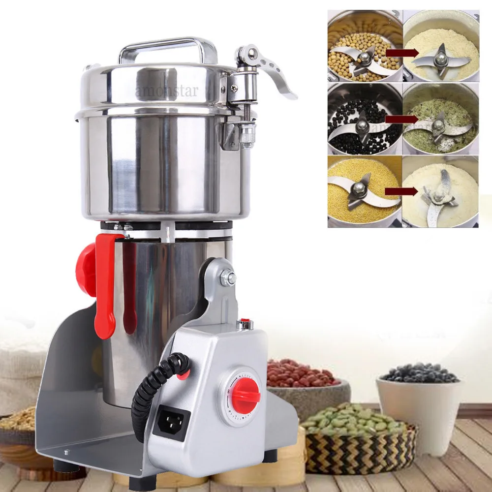 700g 110V Electric Herb Grain Coffee Grinder Cereal Mill Flour Food Wheat Machine High Speed Intelligent Spices Crusher
700g 110V Electric Herb Grain Coffee Grinder Cereal Mill Flour Food Wheat Machine High Speed Intelligent Spices Crusher