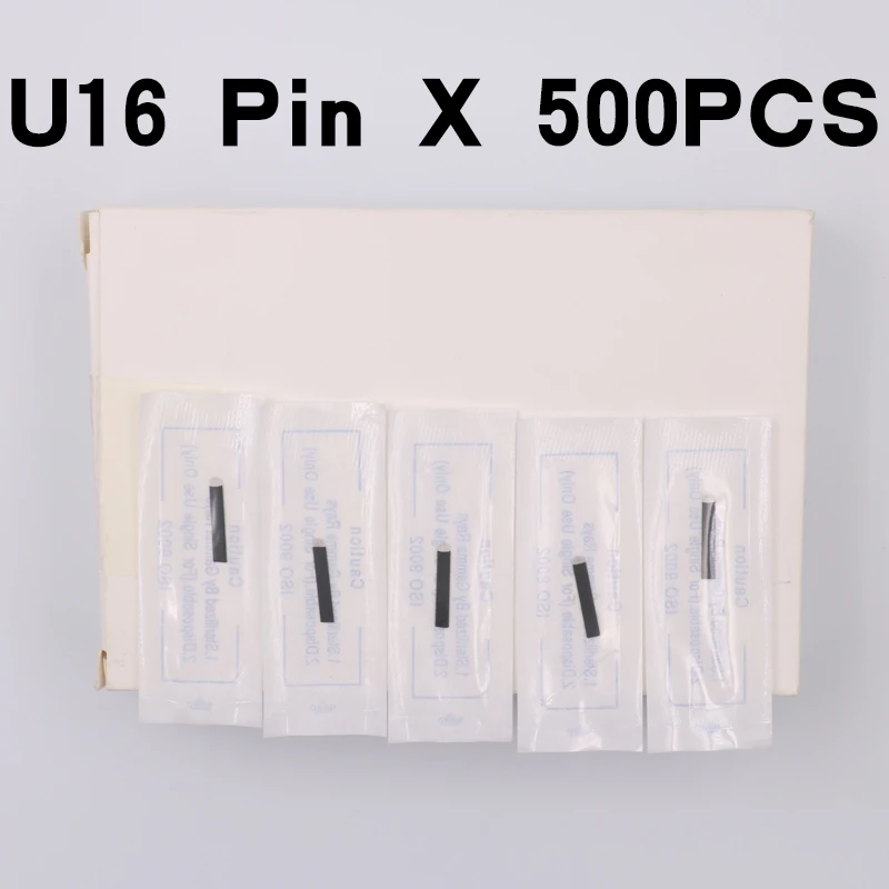 Black Microblading Needles 0.18mm U Shape 16 pins Blades Professional For Permanent Microblading Embroidery Pen 500pcs
Black Microblading Needles 0.18mm U Shape 16 pins Blades Professional For Permanent Microblading Embroidery Pen 500pcs