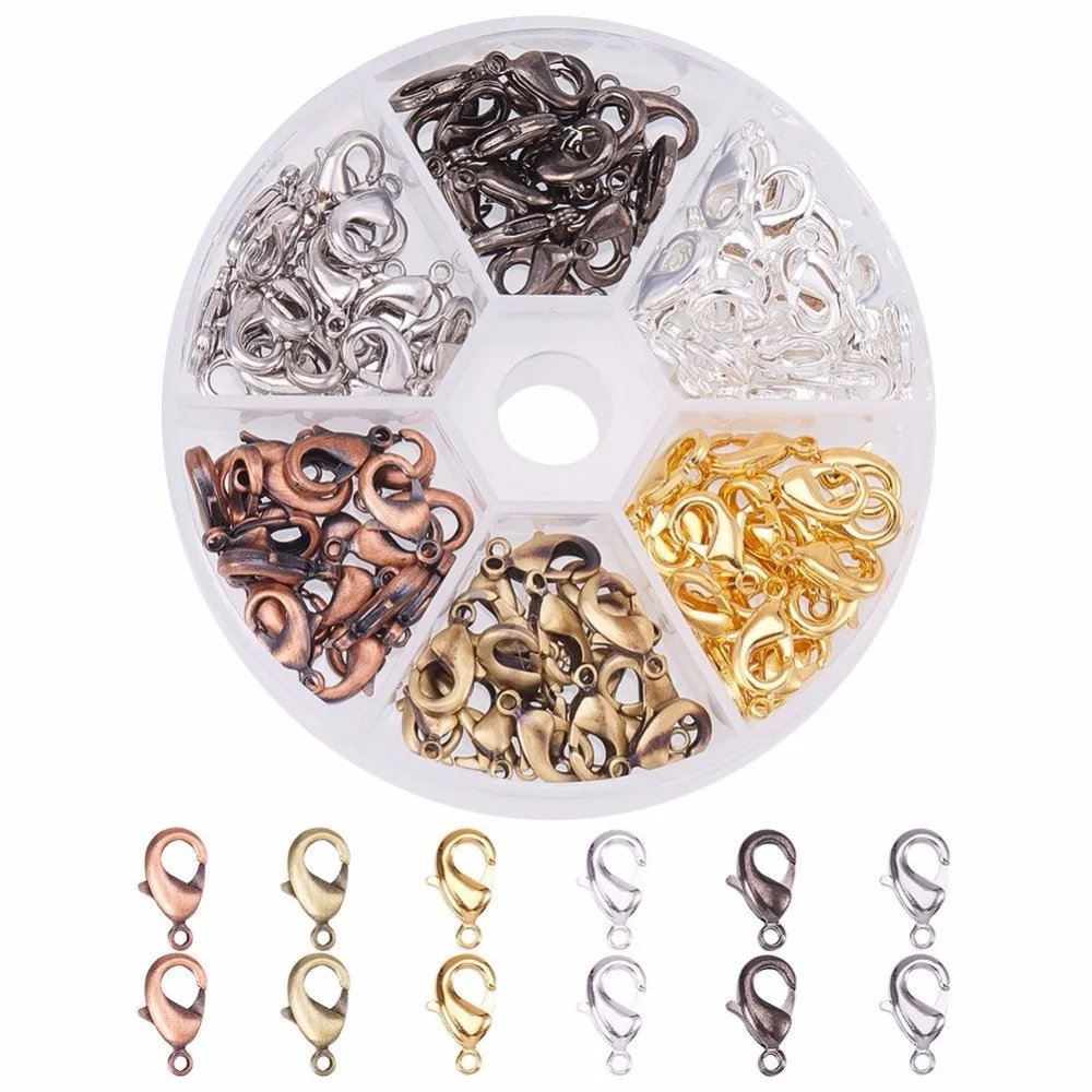 Elite 180 Pcs Brass Lobster Claw Clasps Chain Connector 6 Colors 12x7mm for Jewelry Making
Elite 180 Pcs Brass Lobster Claw Clasps Chain Connector 6 Colors 12x7mm for Jewelry Making