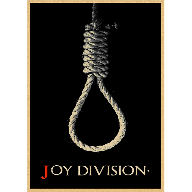 ВИНТАЖНЫЙ ПЛАКАТ Division Joy happy split из крафт бумаги ретро постер в стиле рок Постер