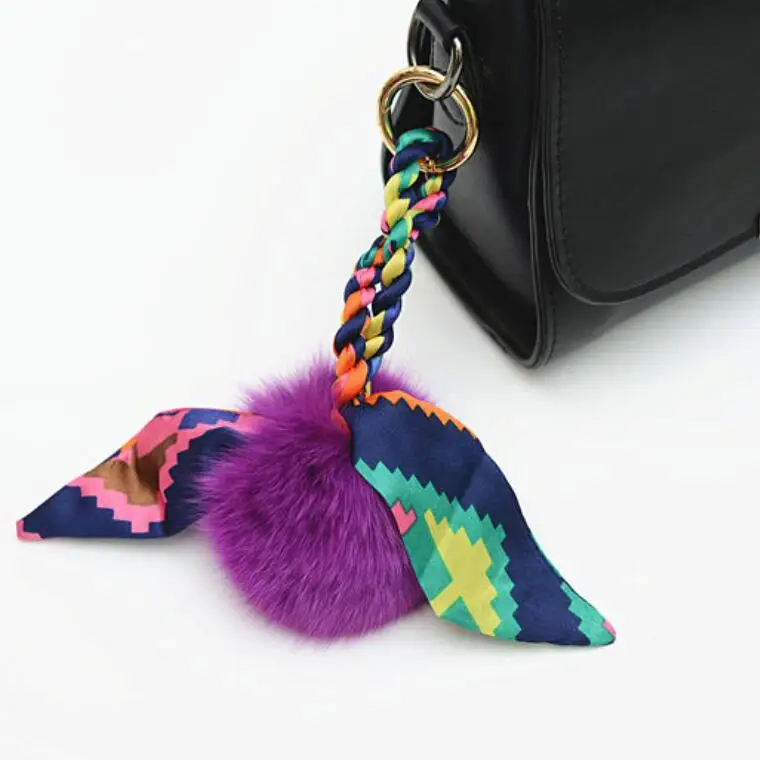 Fashion 9cm Fluffy REAL FOX Fur Ball Keychain Ribbon Bow Fur Pompom Key Chain Pompon Keyring Charm Women Bag Pendant
Fashion 9cm Fluffy REAL FOX Fur Ball Keychain Ribbon Bow Fur Pompom Key Chain Pompon Keyring Charm Women Bag Pendant