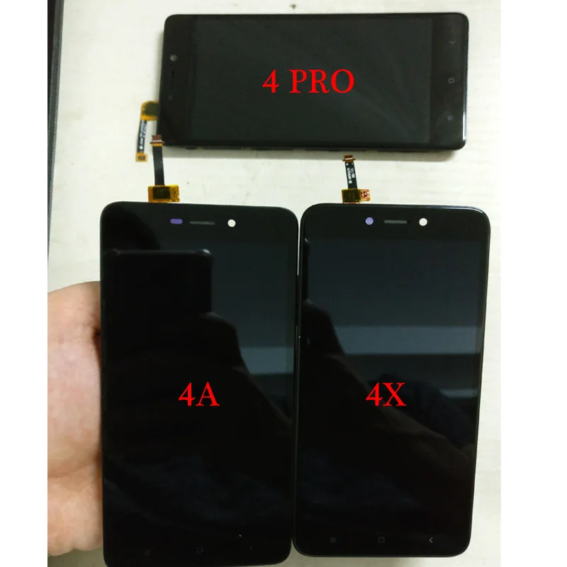 100% высококачественный черный/белый/золотой для Xiaomi Redmi 4X 4A 4 pro prime ЖК дисплей +