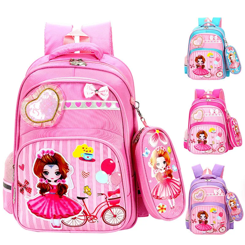 Детские школьные рюкзаки для девочек нейлоновая школьная сумка принцессы