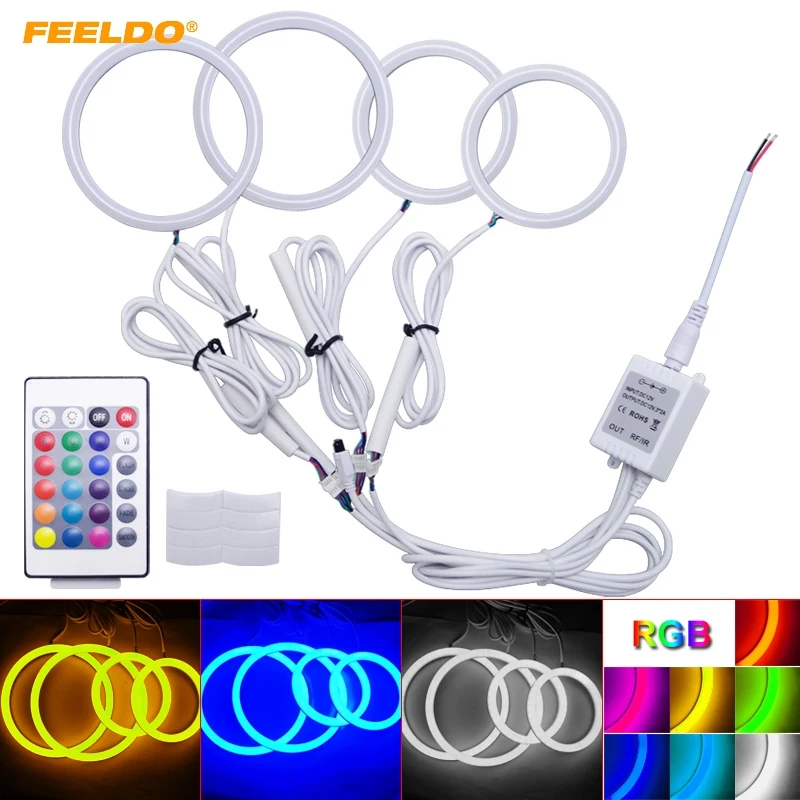 FEELDO 2X100mm 2X80mm Car Xenon Cotton Angel Eyes Halo Ring Light DRL For BYD F0/F1 Headlight #HQ1222
FEELDO 2X100mm 2X80mm Car Xenon Cotton Angel Eyes Halo Ring Light DRL For BYD F0/F1 Headlight #HQ1222
