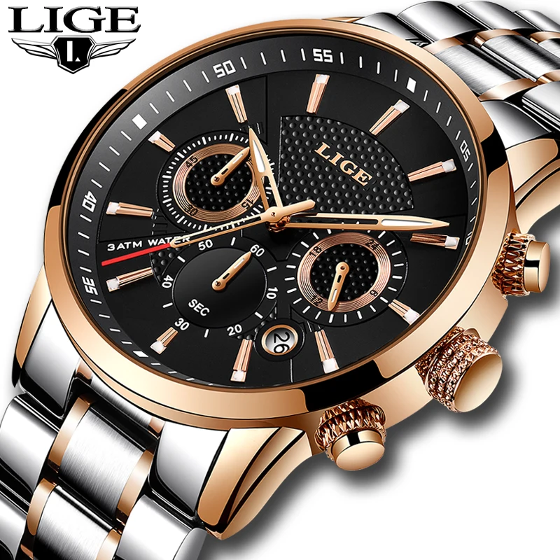 Top Brand Luxury LIGE New Men Casual Sports Quartz Watch Fashion Full Steel Mens Watches Men Waterproof Clock Relogio Masculino
Top Brand Luxury LIGE New Men Casual Sports Quartz Watch Fashion Full Steel Mens Watches Men Waterproof Clock Relogio Masculino