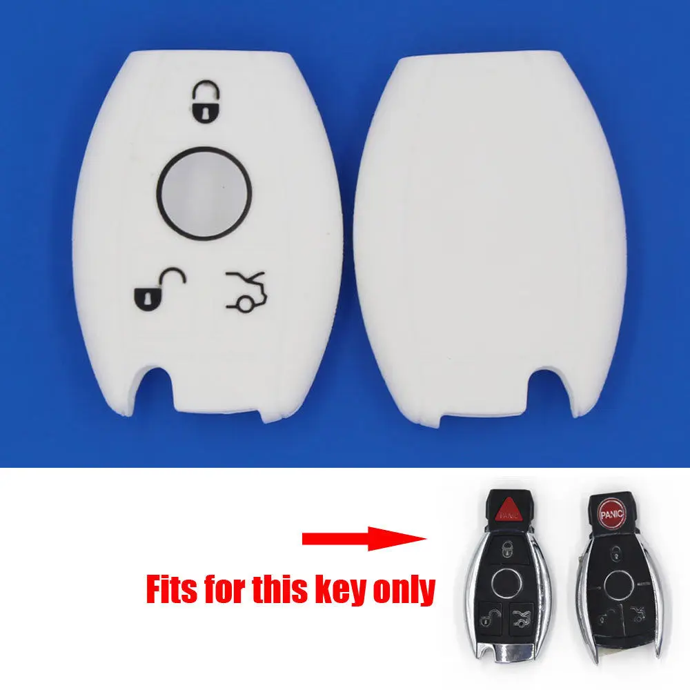 BBQ@FUKA white Silicone Key Shell key holder fit for Benz E C R CL GL SLK Class Smart Remote Case Fob Cover
BBQ@FUKA white Silicone Key Shell key holder fit for Benz E C R CL GL SLK Class Smart Remote Case Fob Cover