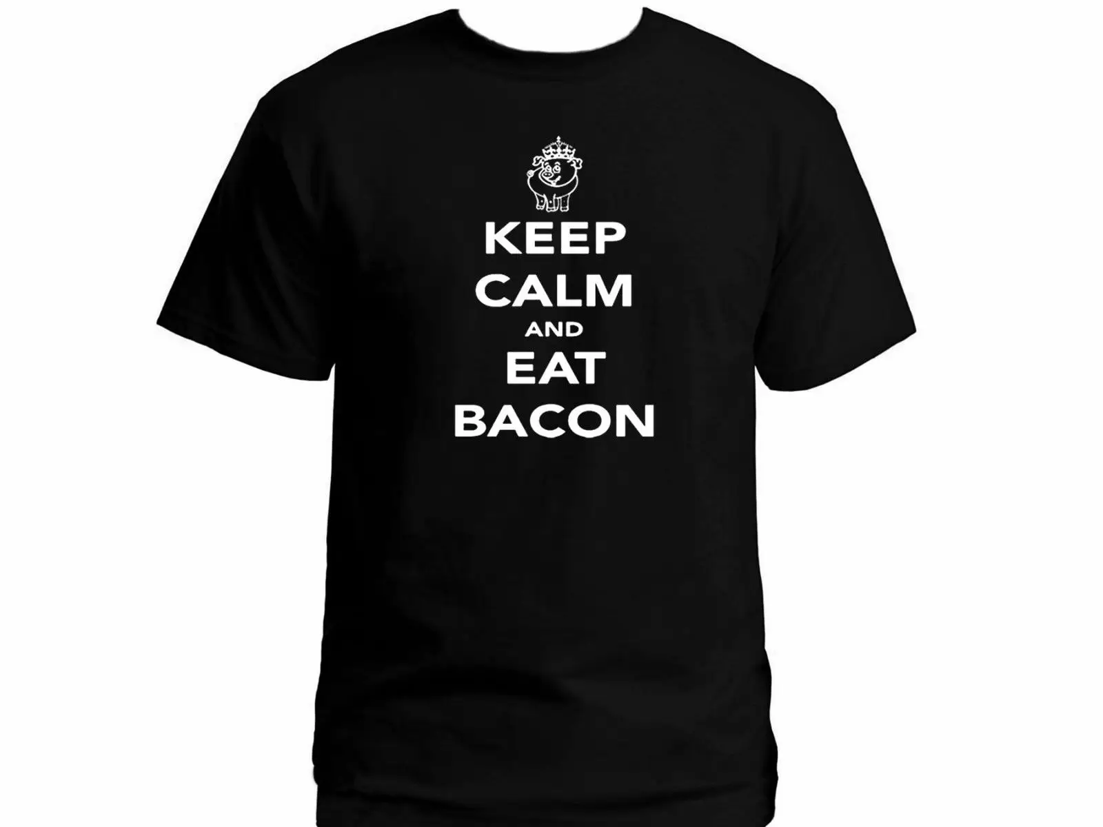 2019 Keep calm & eat a Bacon funny parody gifts black 100% cotton graphic new t-shirt
2019 Keep calm & eat a Bacon funny parody gifts black 100% cotton graphic new t-shirt