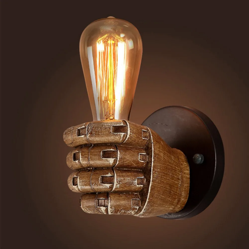 LumiParty Retro Creative Fist Shape Wall Light E27 Lamp HHolder Industrial Style Wall Lamp Restaurant Living Room Cafe Bar Decor
LumiParty Retro Creative Fist Shape Wall Light E27 Lamp HHolder Industrial Style Wall Lamp Restaurant Living Room Cafe Bar Decor