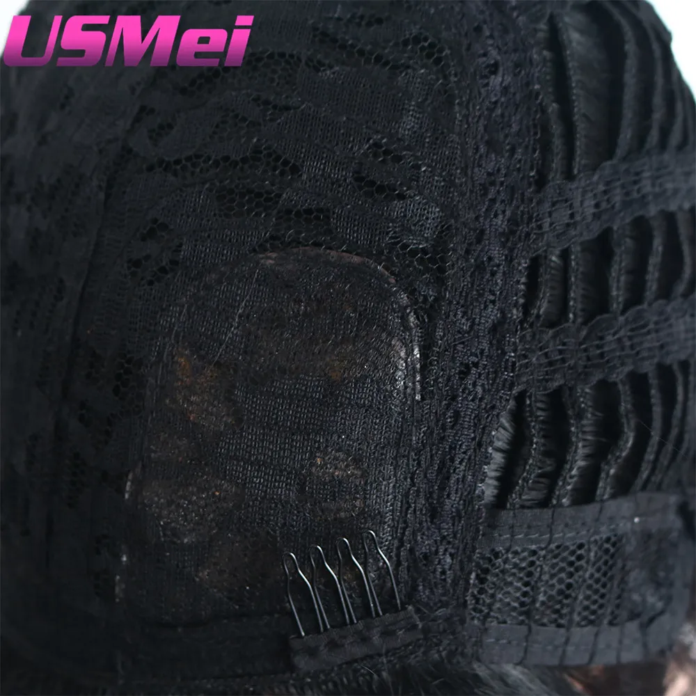 USMEI Dark brown straight synthetic Full Female Wig 24 inches None Lace Wigs for black women layered Pelucas cosplay with bangs 
USMEI Dark brown straight synthetic Full Female Wig 24 inches None Lace Wigs for black women layered Pelucas cosplay with bangs