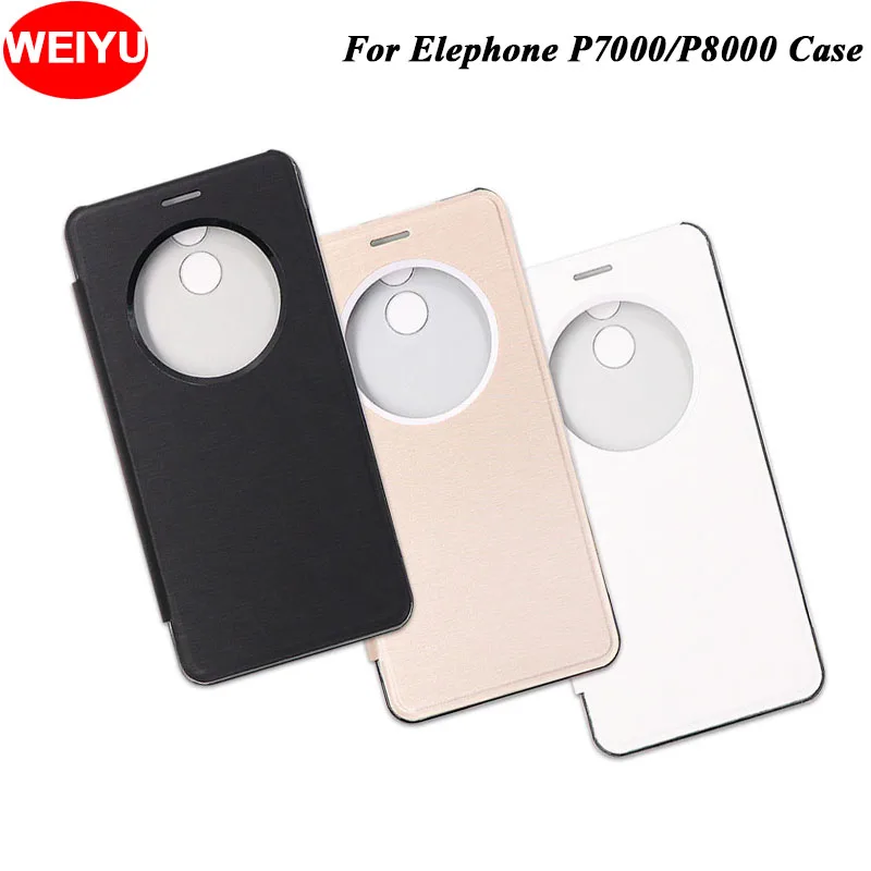 Кожаный чехол для Elephone P7000 телефона с окном просмотра откидной Чехол мобильного