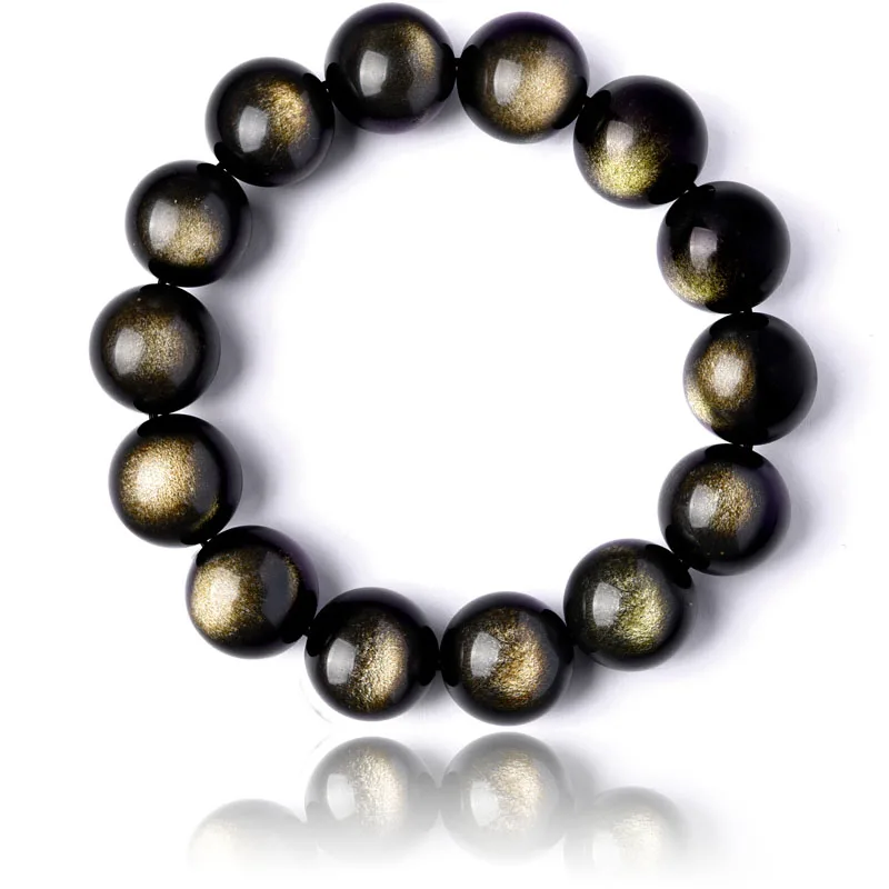 Black Gold Obsidian Beads Stretch Bracelets 10-16mm Natural Stone For Man Woman Round Classic Bracelets&Bangle Lucky Jewelry
Black Gold Obsidian Beads Stretch Bracelets 10-16mm Natural Stone For Man Woman Round Classic Bracelets&Bangle Lucky Jewelry