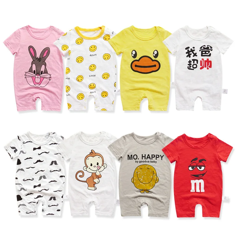Summer Newborn Baby Romper Boy Girl Cartoon Printed Short Sleeve Jumpsuit Infant Outfits Overalls Baby Clothes
Summer Newborn Baby Romper Boy Girl Cartoon Printed Short Sleeve Jumpsuit Infant Outfits Overalls Baby Clothes