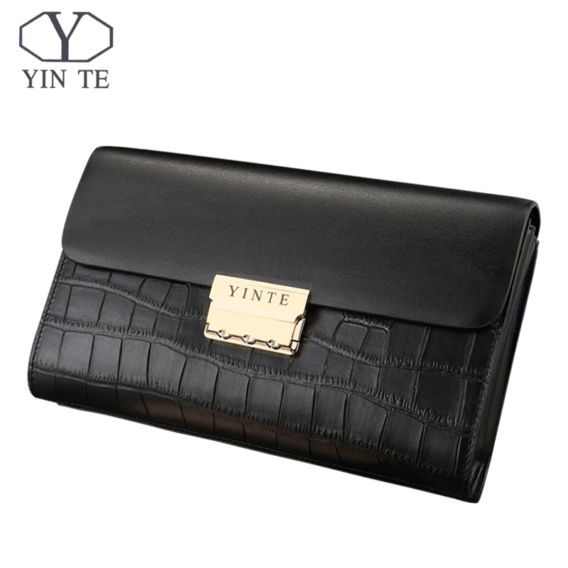 YINTE Men Wallet New Business Wallet Men Purse Clutch Bag Cow Leather Wallet Famous Long Design Lock Bag Portfolio T8013-4
YINTE Men Wallet New Business Wallet Men Purse Clutch Bag Cow Leather Wallet Famous Long Design Lock Bag Portfolio T8013-4