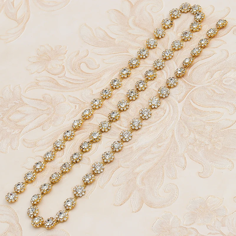 Yanstar Single row Rhinestones Cupchain By The 10Yards For Wedding Belt Clear Crystal Sewing On DIY Bridal Accessories YS948
Yanstar Single row Rhinestones Cupchain By The 10Yards For Wedding Belt Clear Crystal Sewing On DIY Bridal Accessories YS948
